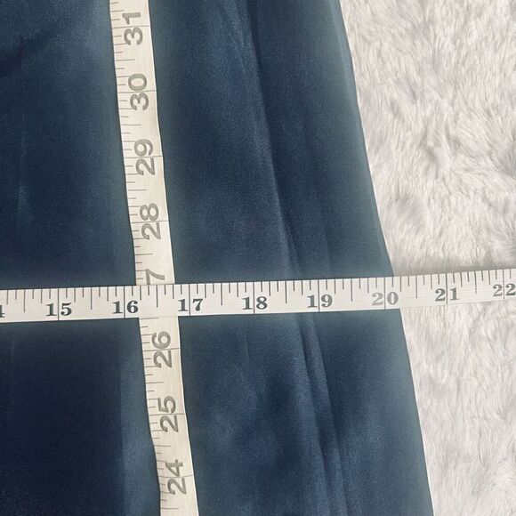 Jenny Yoo Womens Blue Sleeveless Plunging V Neck Long Chiffon Gown Size 2 - Picture 7 of 8